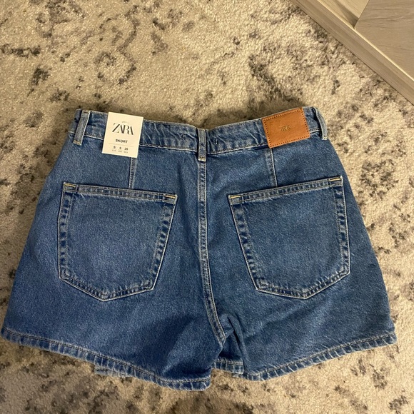 NWT Zara Denim Skort - Picture 3 of 4